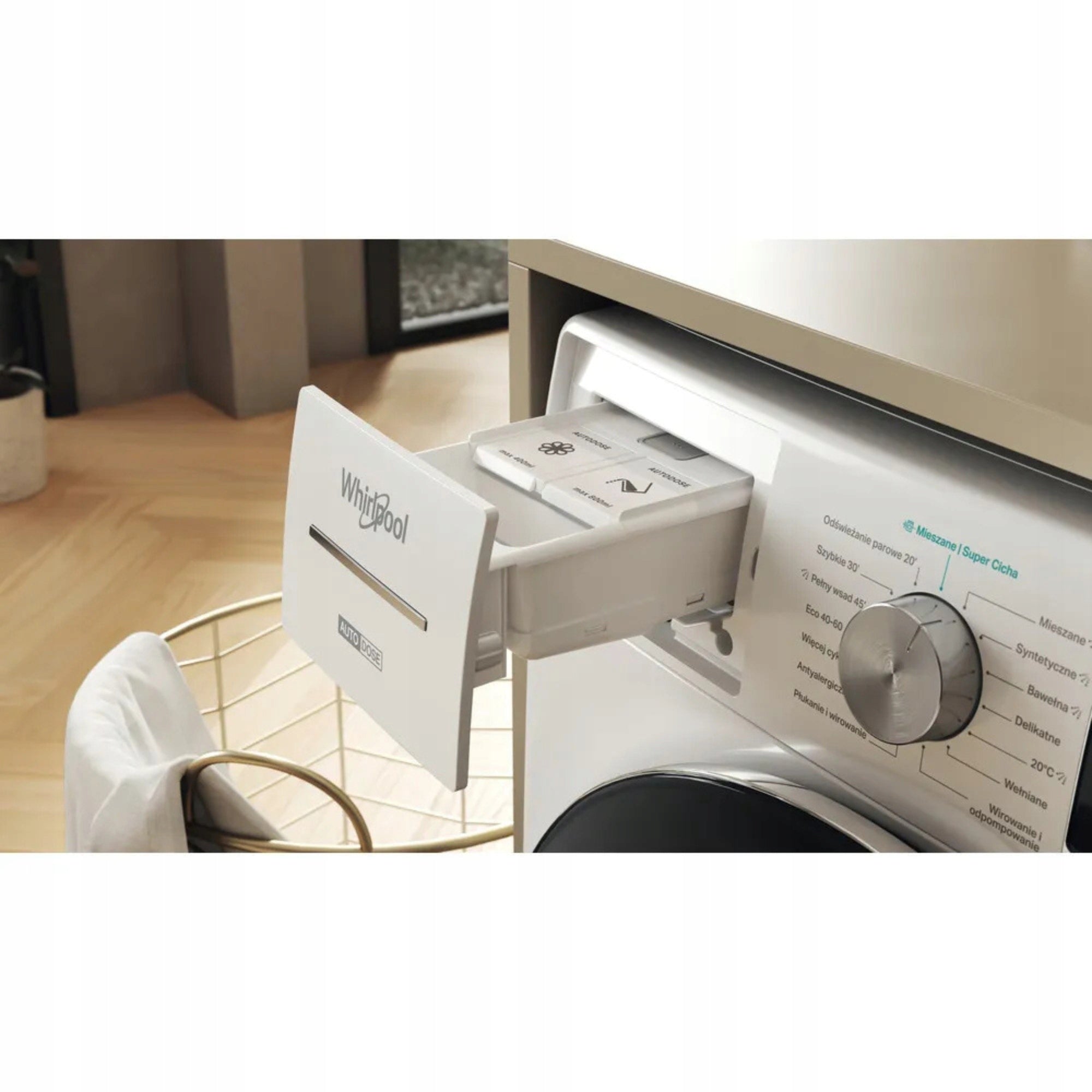 Pralka Whirlpool W8 99AD Silence PL 9kg 6. Zmysł AutoDose 60cm