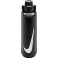 Bidon Nike Recharge Chug Bottle 24 oz 700 ml black/white logo