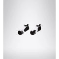 Skarpety damskie Diadora SHORT L.SOCKS white/black