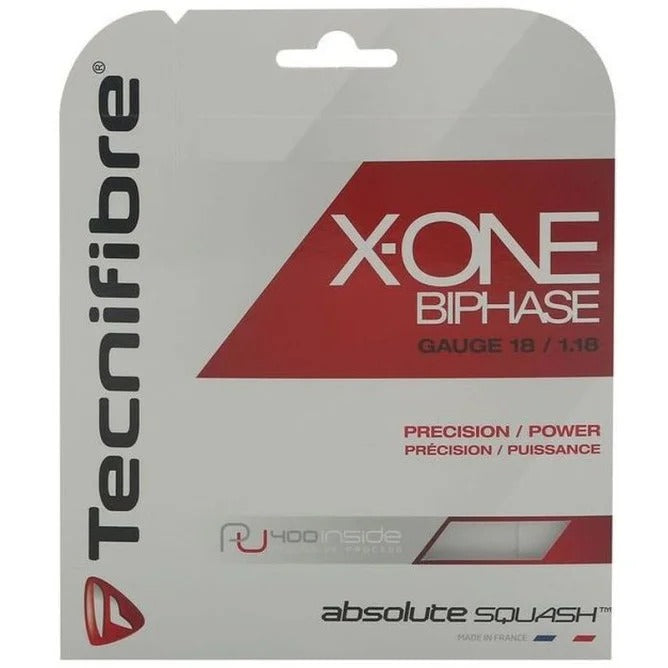 Naciąg do squasha Tecnifibre X-One Biphase set. 9,70 m. orange